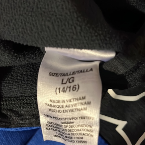 Adidas youth L hoodie. One small stain on sleeve. - Picture 4 of 4